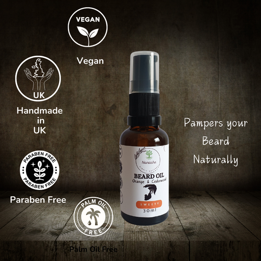 Sweety Beard Oil, Orange + Cedarwood