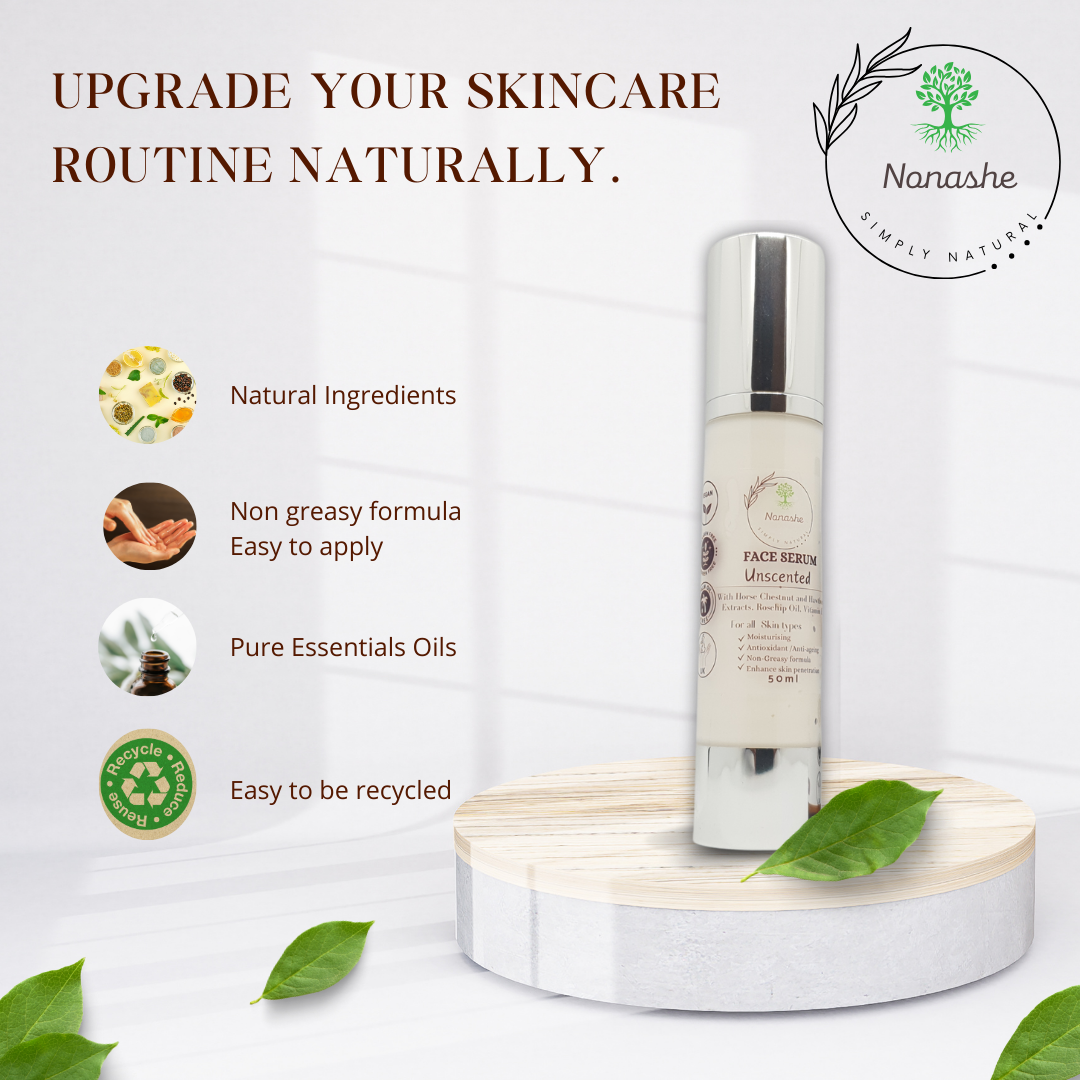 Rose Geranium & Orange Face Serum With Horse Chestnut and Hawthorn Extracts