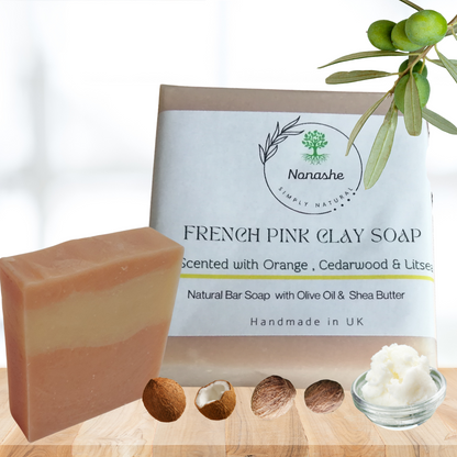 French Pink Clay Soap With Orange Cedarwood & Litsea