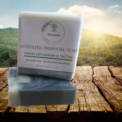Activated Charcoal Soap, Lavender & Tea Tree