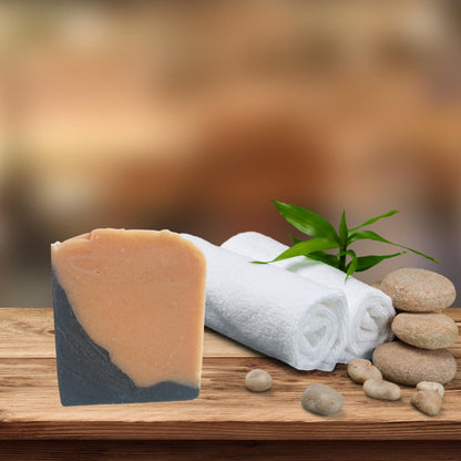 Pink Clay & Charcoal Soap with Cedarwood & Lavender