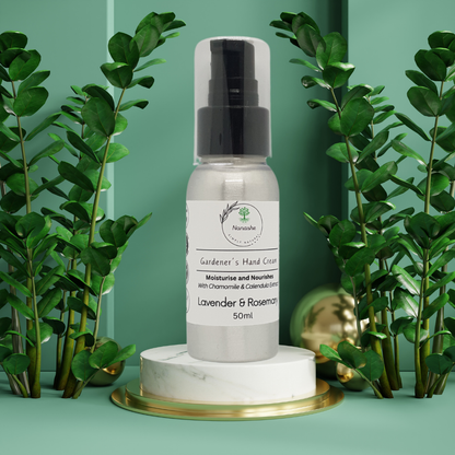 Gardener's Hand Cream With Chamomile & Calendula Extract - Lavender + Rosemary