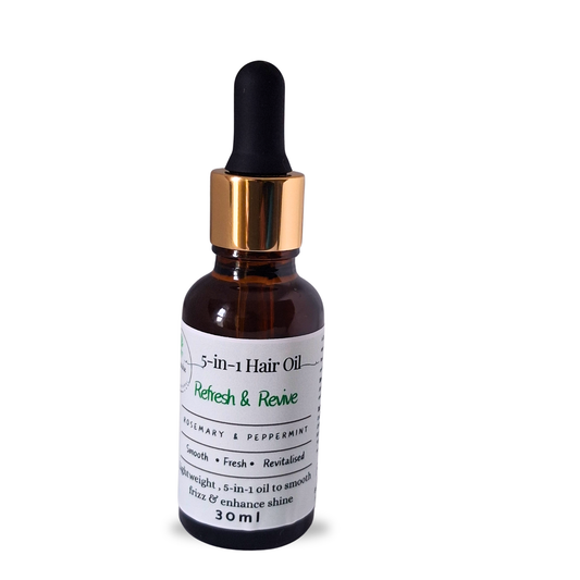 Refresh & Revive 5-in-1 Hair Oil – Rosemary & Peppermint for Smooth, Shiny Hair