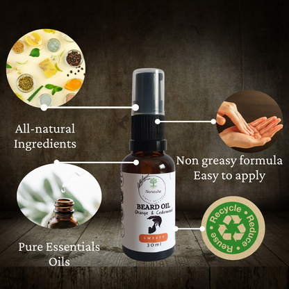 Beard Oil + Face Serum, Earthy Spicy