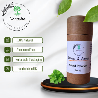 Orange & Amyris Natural Deodorant