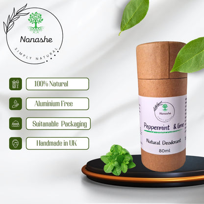 Peppermint & Lime Natural Deodorant