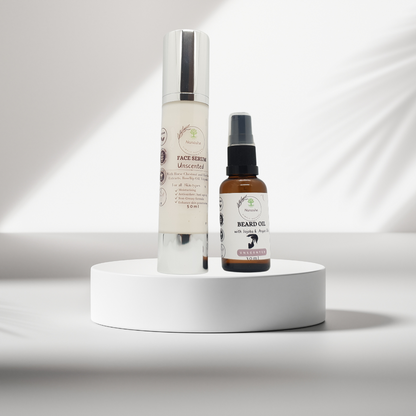 Beard Oil + Face Serum, Unscented
