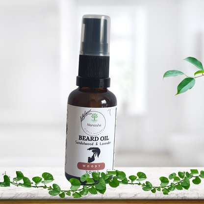 Woody Beard Oil, Sandalwood Amyris + Lavender